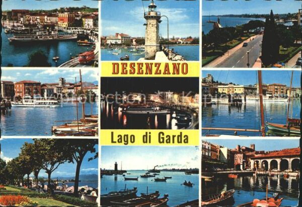 Desenzano Lago di Garda Hafenpartien Leuchtturm Promenade Ufers