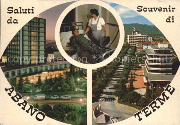 Abano Terme Notturno Panorama verso i colli Sallo a