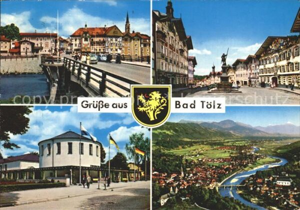 Bad Toelz Ortsansichten Brunnen Panorama