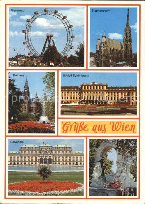 Wien Riesenrad Stephansdom Rathaus Schloss S