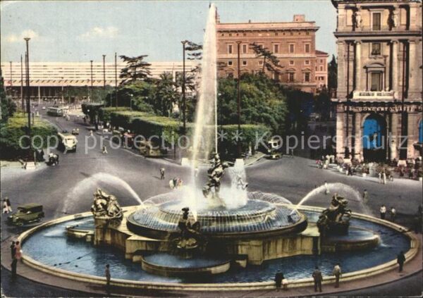 Roma Rom Piazza Esedra Fontäne