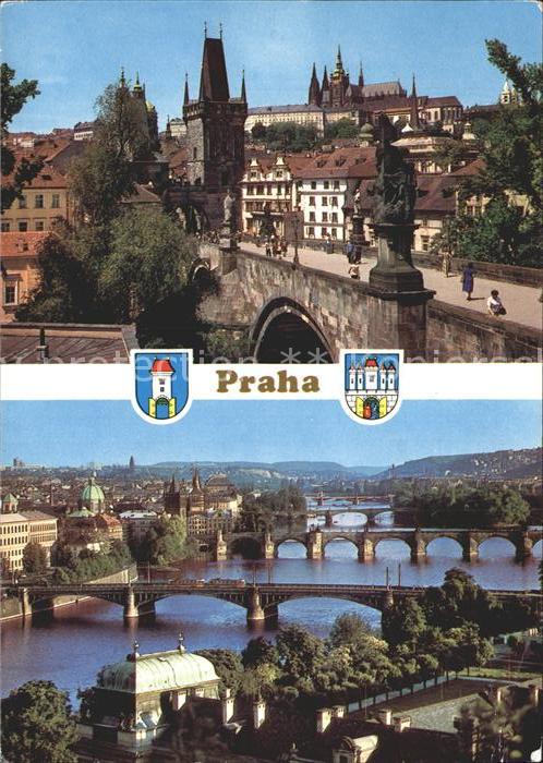Praha Prahy Prague Prazsky hrad s Karlovym mostem Prazske