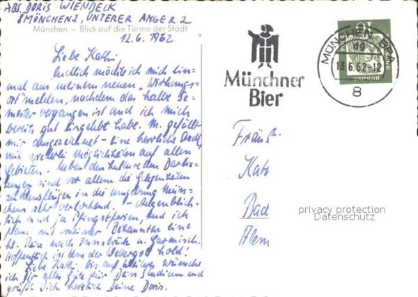 Muenchen Blick auf die Türme der Stadt – Bild 2