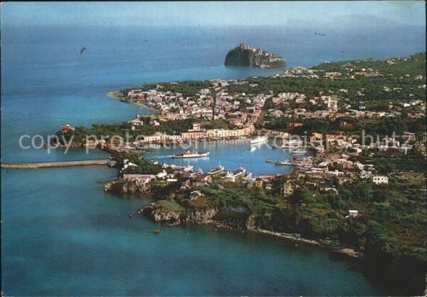 Ischia Veduta aerea Il Porto e il Castello
