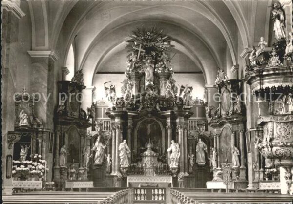 Salmuenster Bad Soden Barock Hochaltar Kloster Pfarrkirche