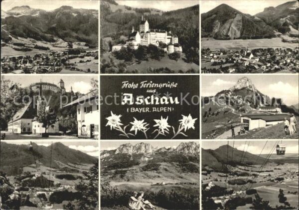Aschau Chiemgau Panorama Total Schloss Kirche Seilbahn