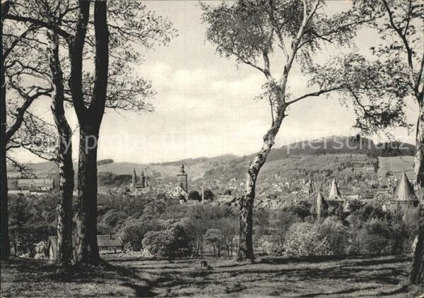 Goslar Blick vom Petersberg mit Kaiserpfalz Ma