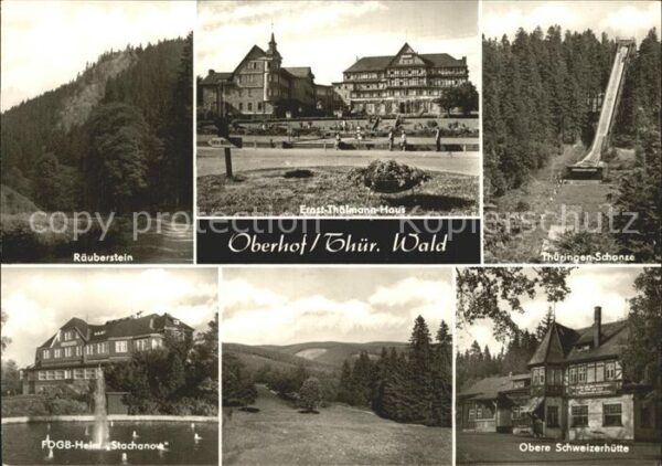 Oberhof Thueringen Räuberstein Ernst Thälmann Haus Schanze