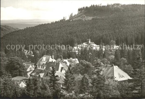 Schierke Harz Ortsansicht mit FDGB Erholungsheim Herm