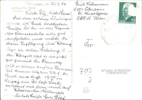 Schwarzburg Thueringer Wald Panorama Trippstein – Bild 2