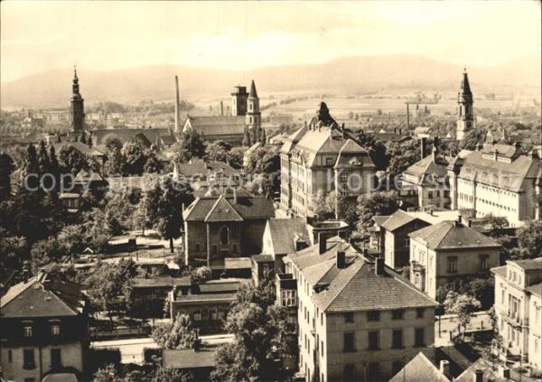 Zittau Stadtbild mit Kirchen