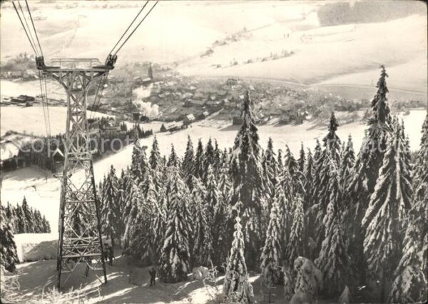 Oberwiesenthal Erzgebirge Winterpanorama Blick vom Fichtelberg Be