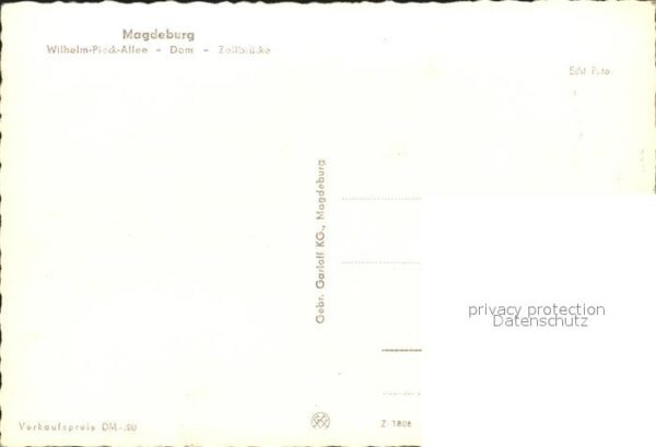 Magdeburg Wilhelm Pieck Strasse Dom Zollbrücke – Bild 2