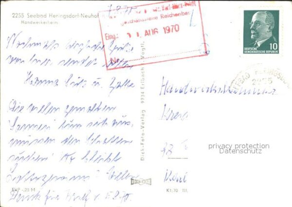 Neuhof Heringsdorf Handwerkerheim Kulturhaus Strand Möwen – Bild 2