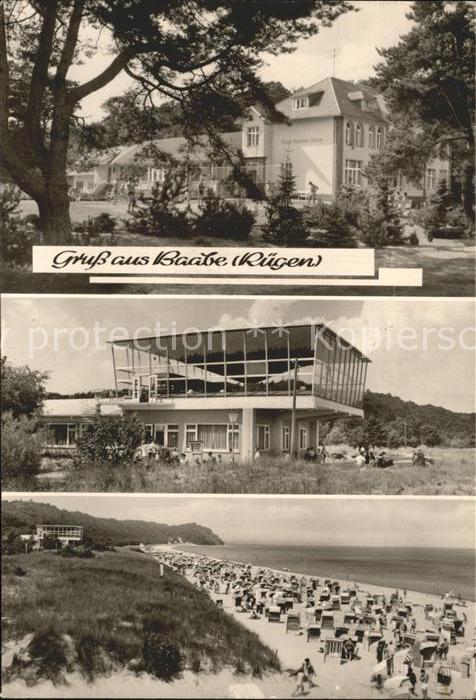 Baabe Ostseebad Ruegen Hans Beimler Heim HO Gaststätte Strand