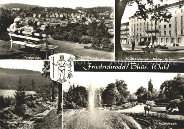 Friedrichroda Totalansicht FDGB Ferienheim Walter Ulb