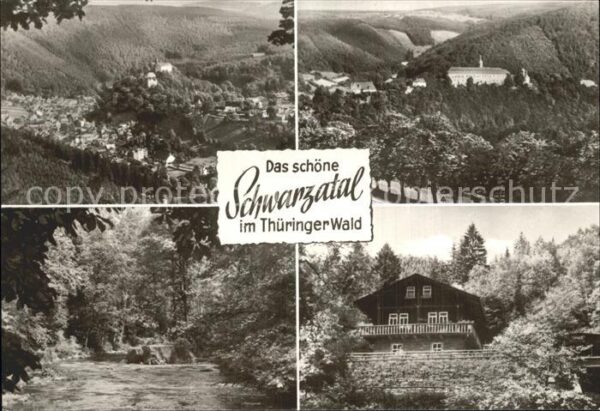 Schwarzatal Panorama Thüringer Wald