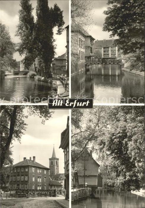 Alt Erfurt Schildchensmühle Krämerbrücke älteste T