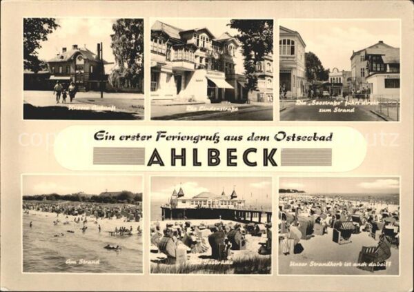Ahlbeck Ostseebad Bahnhof Lindenstrasse Seestrasse Strand