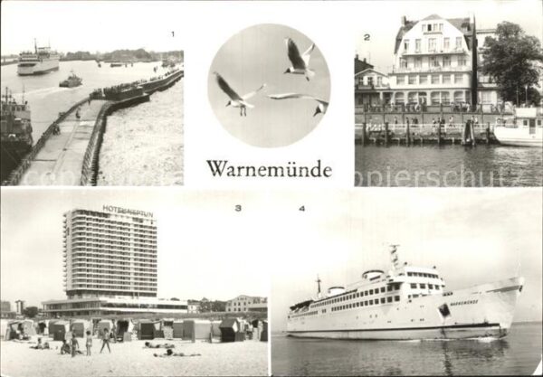 Warnemuende Ostseebad Fährschiff Cafe Bar Atlantic Alter Stro