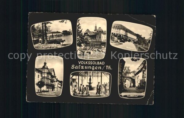 Bad Salzungen Kurhaus Burgsee Gradierwerk Malerwinkel