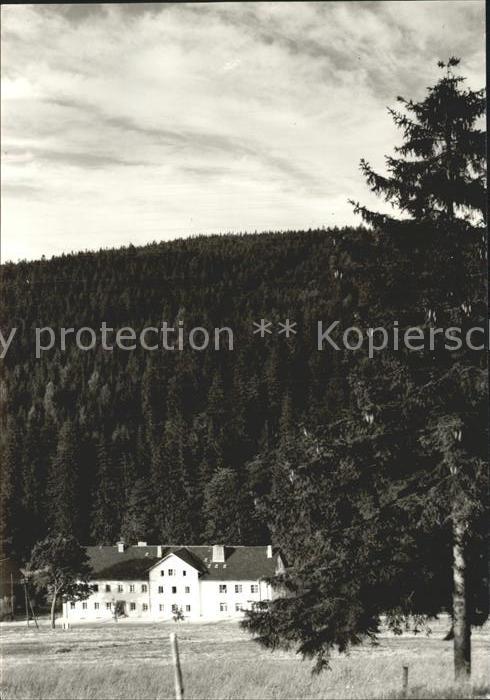 Schoenfeld Erzgebirge Ferienheim Gaststätte des Reichsbahnamt