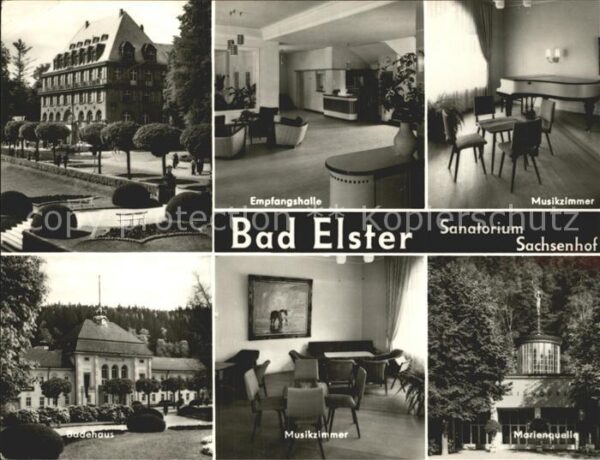 Bad Elster Sanatorium Sachsenhof Empfangshalle Mus