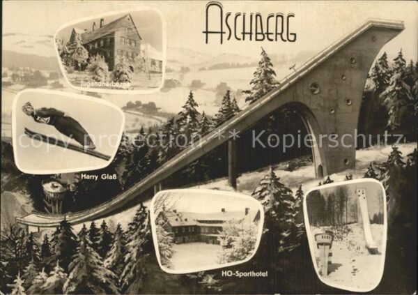 Klingenthal Vogtland Grosse Aschbergschanze Skispringer Harr