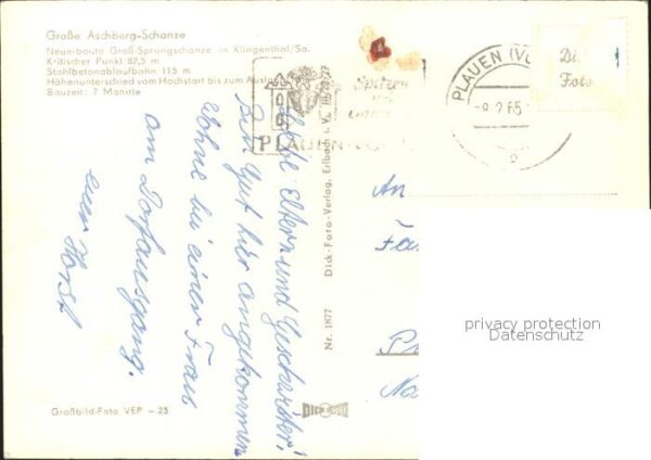 Klingenthal Vogtland Grosse Aschbergschanze Skispringer Harr – Bild 2