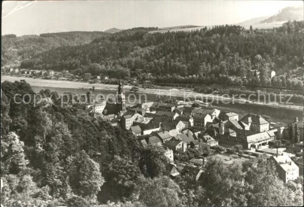 Bad Schandau Panorama Elbe