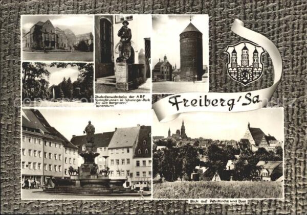 Freiberg Sachsen Studentenwohnheim der ABF Springbrunnen