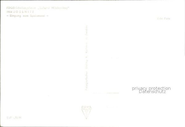 Joessnitz FDGB Erholungsheim Richard Mildenstrey – Bild 2