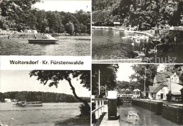 Woltersdorf Erkner Flakensee Kalksee Schwäne Schleuse