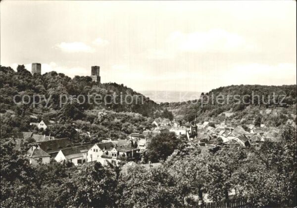 Eckartsberga Gesamtansicht mit Burgruine