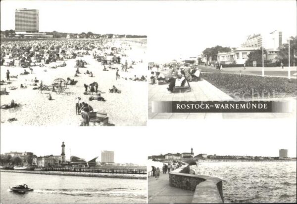 Warnemuende Ostseebad Strand Hotel Neptun Kurhaus Hafeneinfah