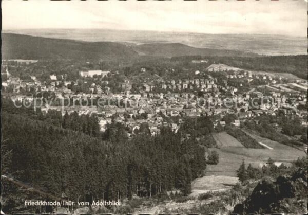 Friedrichroda Panorama Blick vom Adolfsblick