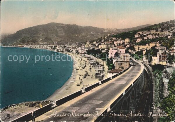 ALASSIO Savona Liguria IT Strada Aurelia Riviera dei Fiori Spiagg