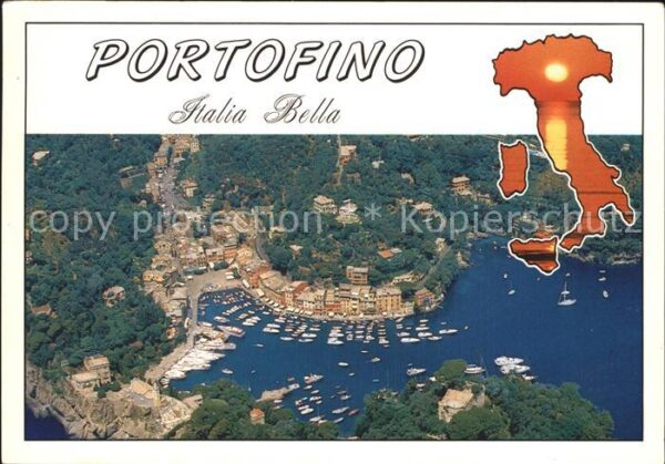 Portofino Liguria Golfo Tigullio veduta aerea