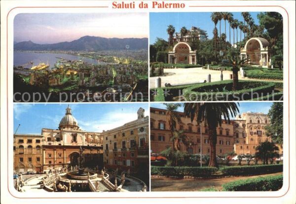 Palermo Sicilia Panorama Park Dom Palast