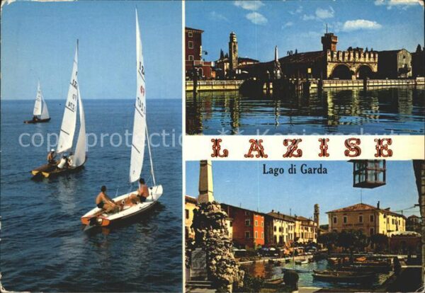 Lazise Lago di Garda Hafen Gardasee Segeln