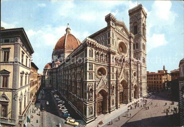 Firenze Florenz Cattedrale ed il Campanile di Giotto Do