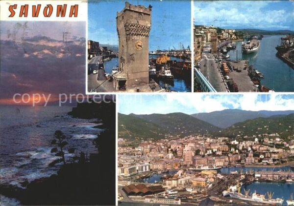 Savona Liguria Tramonto Torretta Porto Sonnenuntergang