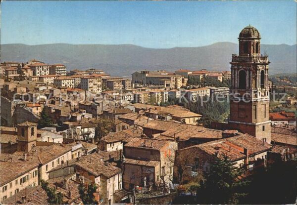 Perugia Scorcio panoramica da Porta Sole Chiesa