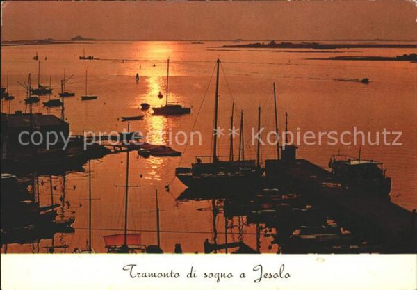 Jesolo Tramonto di sogno Porto Sonnenuntergang