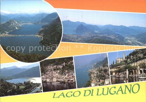 Lago di Lugano TI Panorama Luganersee Alpen