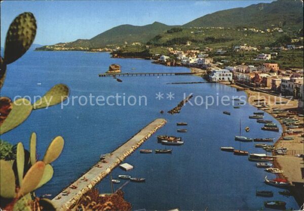 Lacco Ameno Panorama Hafen Strand Küste