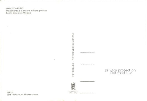 Montecassino Monumento e Cimitero miliatre polacco D – Bild 2