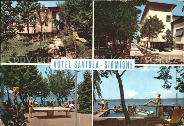 Sirmione Lago di Garda Hotel Saviola Tischtennis Badesteg Gard