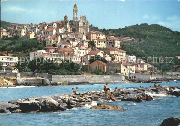 Cervo Panorama vista dal mare Riviera dei Fio