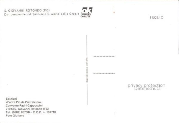San Giovanni Rotondo Dal campanile del Santuario Santa Maria – Bild 2